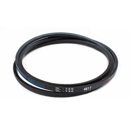 D&D 3L730 FHP V-Belt, 73 in Outside Length, 3/8 in Top Width, 7/32 in Thickness, 1 Ribs 3L730